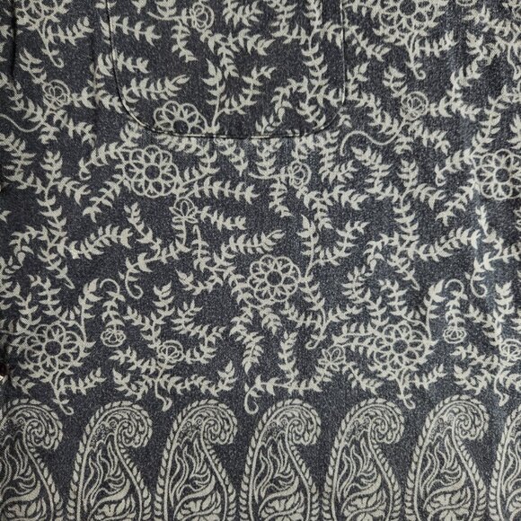 Guess Jeans 2XL Rayon Heavy Button Up Shirt Floral Blue Green Hawaii Beach - Picture 8 of 16